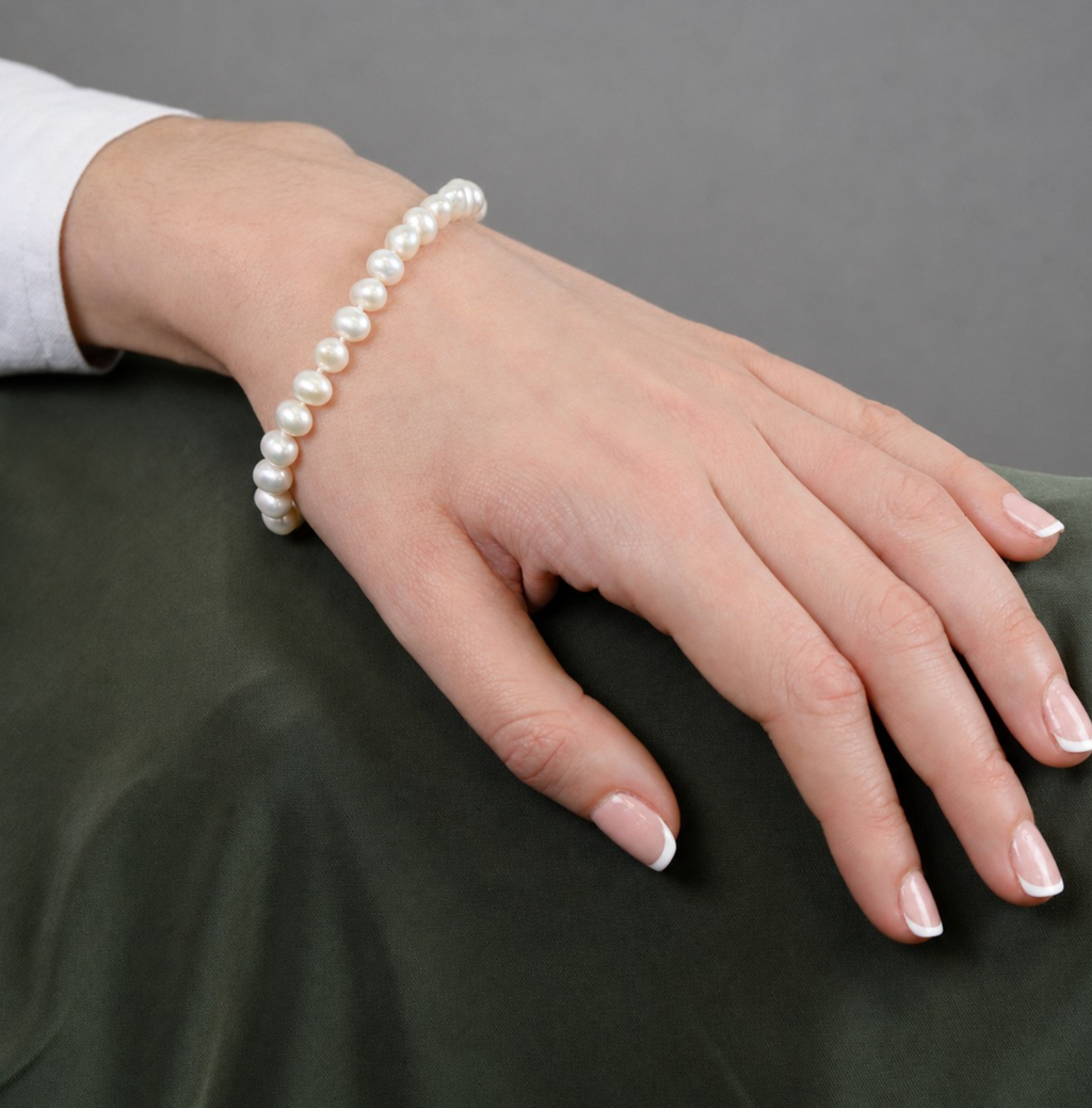 White Pearl Bracelet
