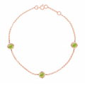 Peridot Dew Drop Bracelet