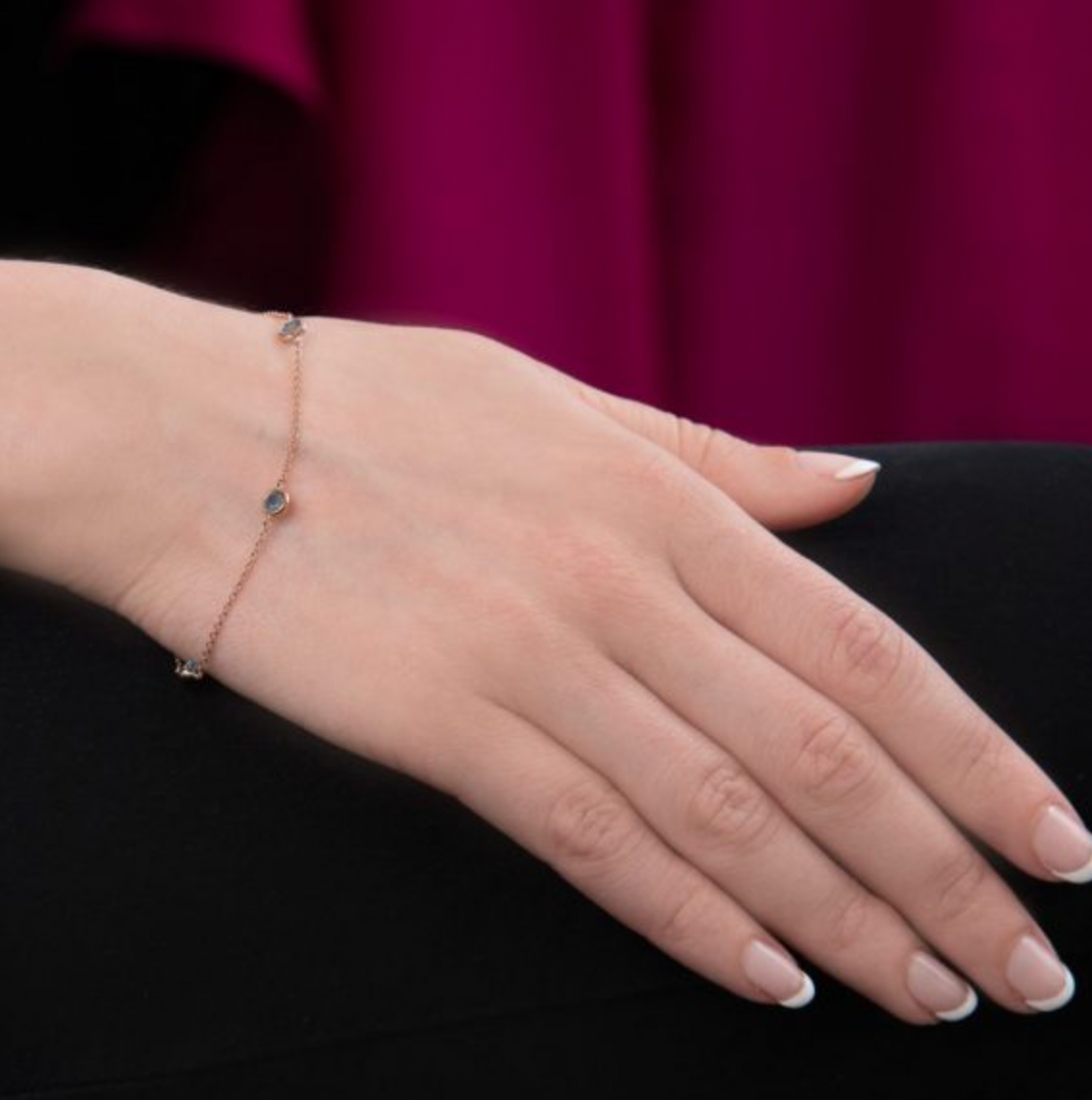 Blue Topaz Dew Drop Bracelet