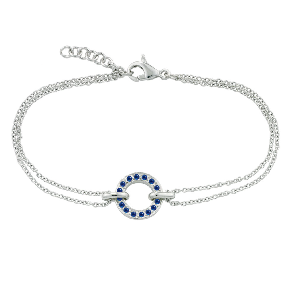 Sapphire Meridian Circle Bracelet